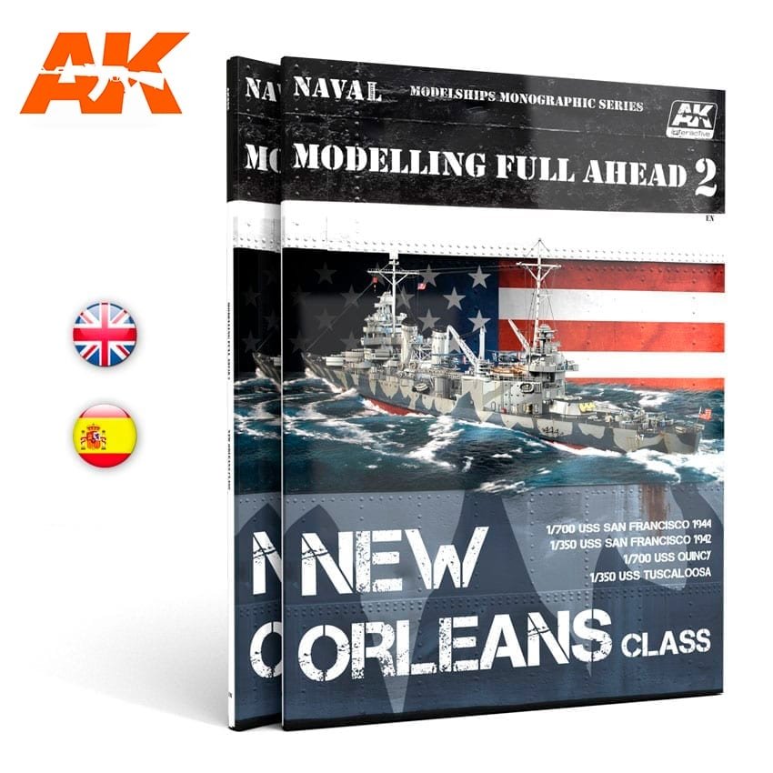 AK Interactive AK895 MODÉLISATION COMPLÈTE DE LA CLASSE NEW ORLEANS 2 (Anglais)
