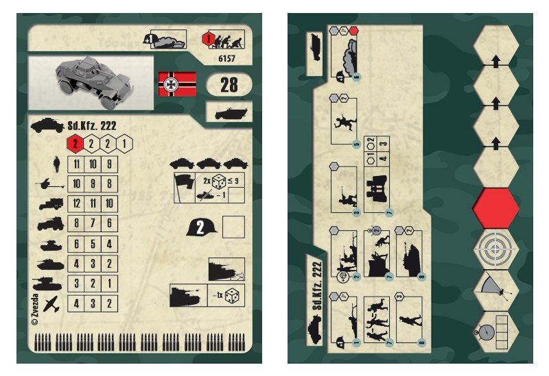 Zvezda 6157 Sd.Kfz.222 Voiture blindée 1/100 – image 3