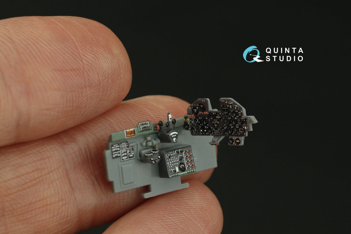 Intérieur imprimé en 3D et coloré sur papier décalcomanie Quinta Studio QD72122 P-47D Thunderbolt Razorback (Tamiya) 1/72 – immagine 10