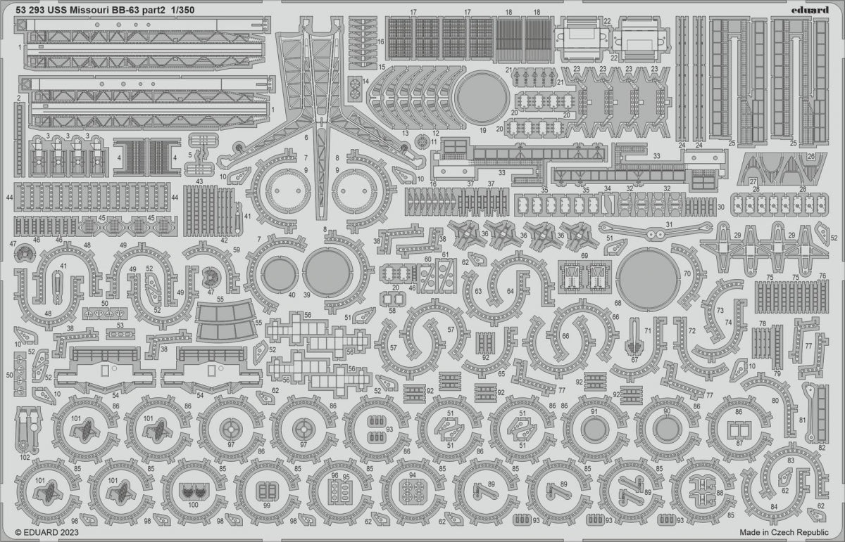 Maquette Eduard BIG5368 USS Missouri BB-63 Hobby Boss 1/350 – image 3