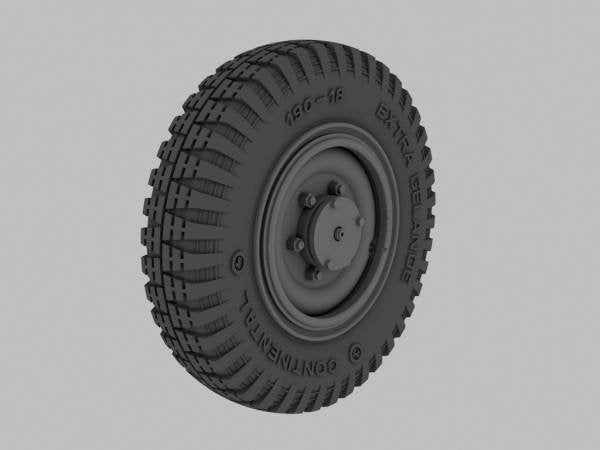 Panzer Art RE35-382 Roues de route Sd.Kfz 221/222 (modèle tardif) 1/35
