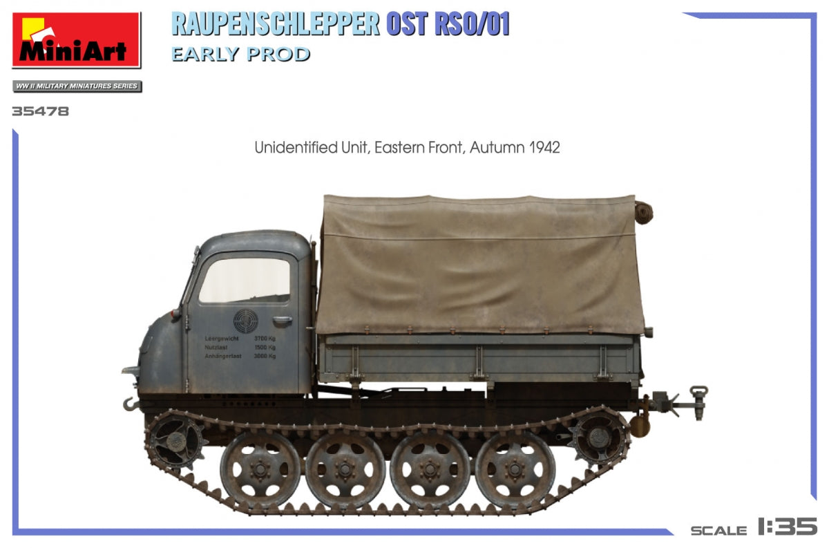 Miniart 35478 RAUPENSCHLEPPER OST RSO/01. PREMIÈRE PROD 1/35 – imagen 12