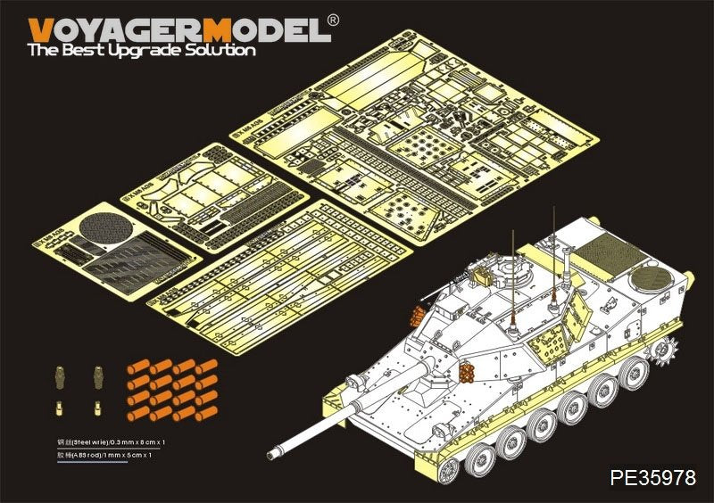 Modèle Voyager PE35978, système d'arme blindé M8 de l'armée américaine moderne (lanceur de fumée inclus), pour PANDA PH35039 au 1/35