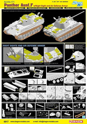 Dragon 6917 Panther Ausf.F avec vision nocturne et blindage antiaérien 1/35 – immagine 2