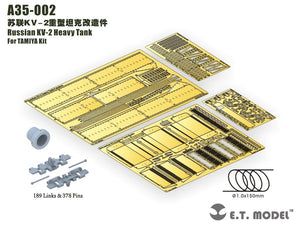 Maquette ET Model A35-002 Char lourd russe KV-2 (Série Artisan TAMIYA, kit au 1/35) – image 2