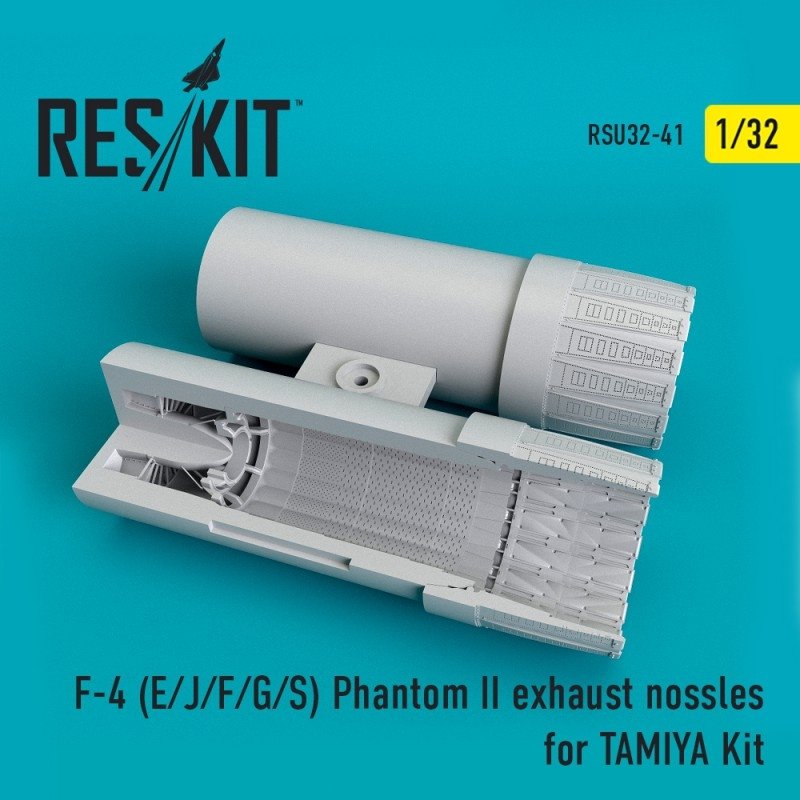 RESKIT RSU32-0041 Touffes d'échappement F-4 (E/J/F/G/S) Phantom II pour maquette TAMIYA au 1/32