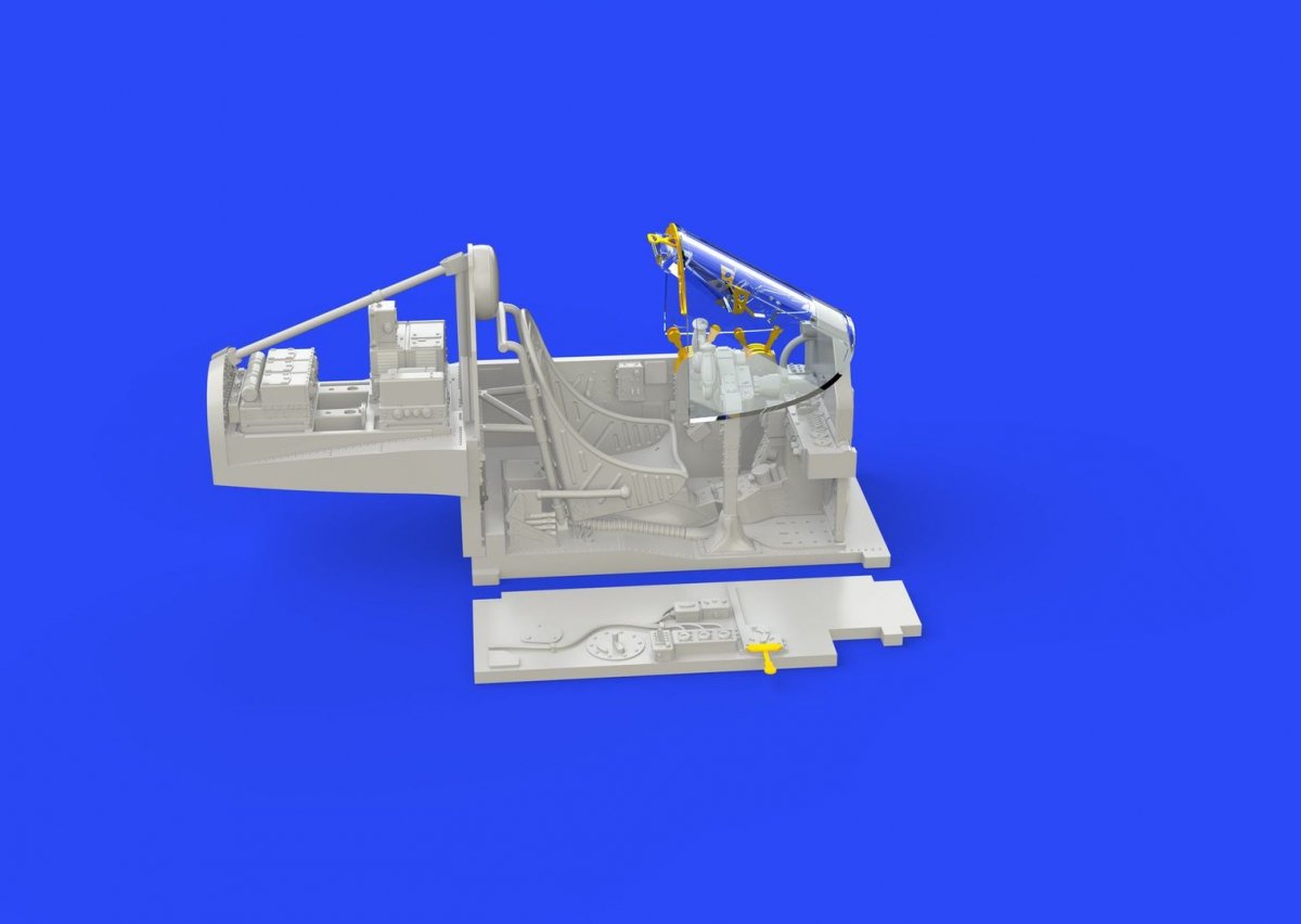 Maquette Eduard 648277 P-38F cockpit ACADEMY 1/48 – immagine 4