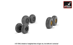 Armory Models AW72415 BAC TSR.2 roues avec pneus lestés, type « b » (GY) 1/72 – immagine 3