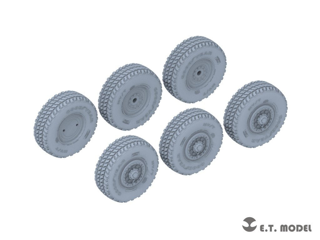 ET Model P35-127 Système de roquettes d&amp;#39;artillerie à haute mobilité américain M142 (HIMARS) Roues affaissées pour maquette Trumpeter 1/35 – image 2