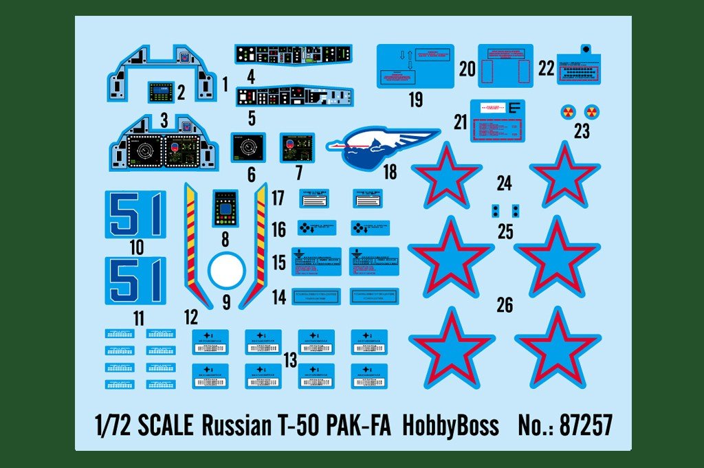 Hobby Boss 87257 T-50 PAK-FA russe (1/72) – Bild 4