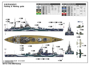 Trumpeter 06718 HMS Rodney 1/700 – zdjęcie 2