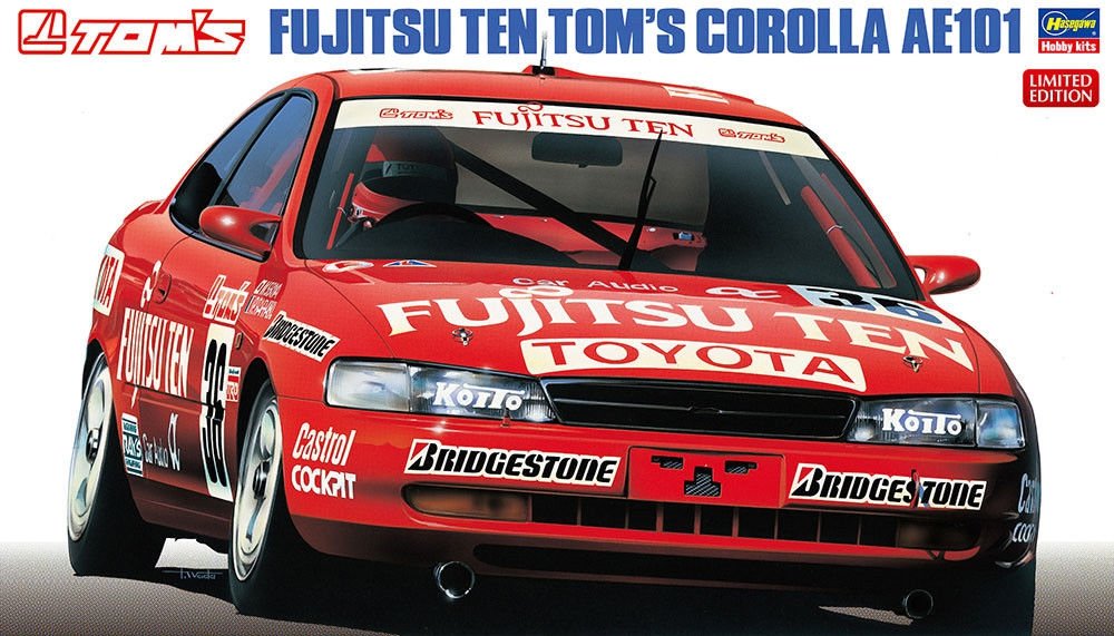Hasegawa 20302 Fujitsu Ten Tom's Corolla AE101 Édition Limitée (1/24)