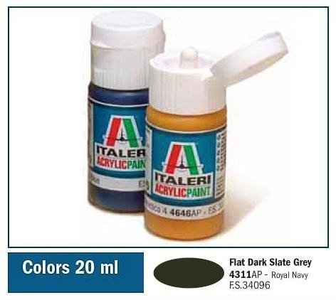 Italeri 4311AP FLAT DARK SLATE GREY 20ml