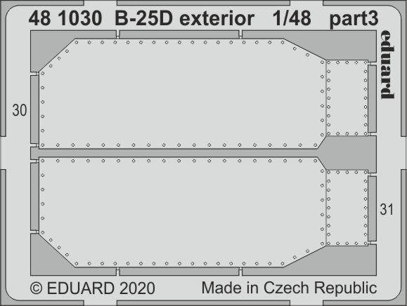 Eduard 481030 B-25D exterior 1/48 REVELL – zdjęcie 3