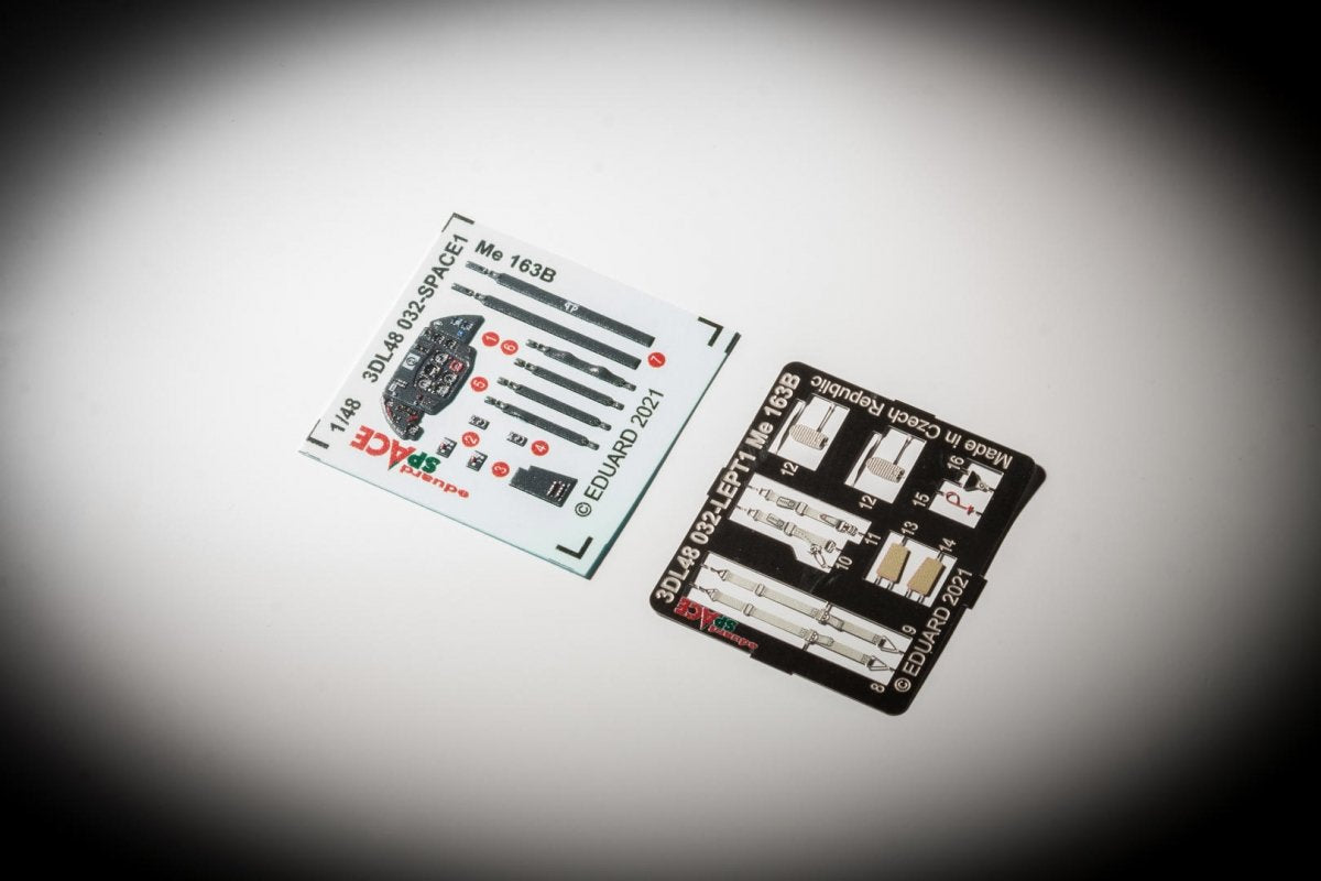 Maquette Eduard 3DL48032 Me 163B SPACE GASPATCH au 1/48 
