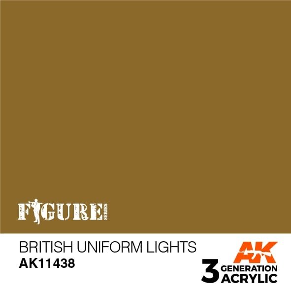 Lampes d&amp;#39;uniforme britanniques AK Interactive AK11438, 17 ml