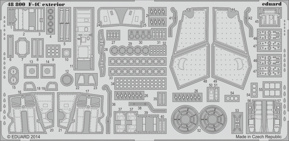 Eduard 48800 F-4C extérieur ACADEMY 1/48 