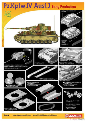 Dragon 7409 Pz.Kpfw.IV Ausf.J Première production 1/72  – imagen 3