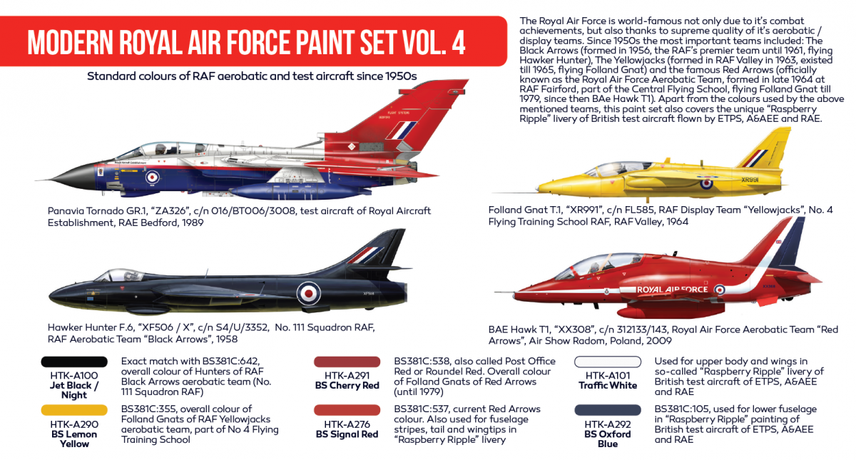 Hataka HTK-AS85 Ensemble de peinture moderne Royal Air Force vol. 4 6x17ml – image 3