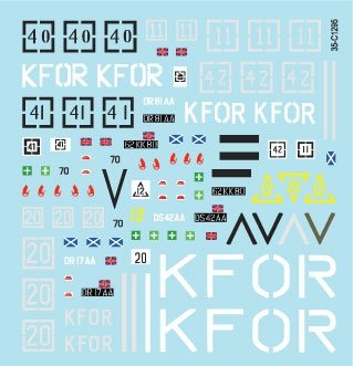 Star Decals 35-C1295 Challenger 2 britannique au Kosovo. Marquages ​​KFOR 1/35 – image 3