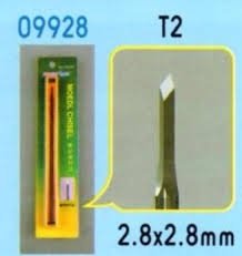 Ciseau Trumpeter 09928 T2, 2,8 x 2,8 mm