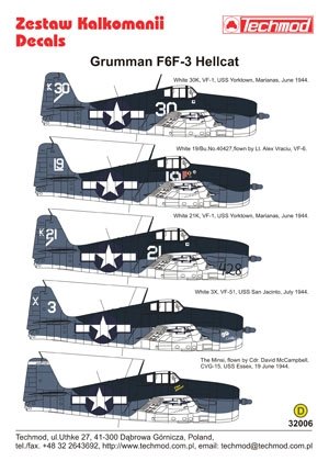 Techmod 32006 - Grumman F6F-3 Hellcat 1/32 – Bild 2