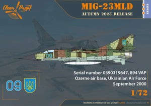Propulseur transparent ! CP72042 MiG-23MLD Le dernier Flogger ukrainien - KIT EXPERT 1/72 – image 3