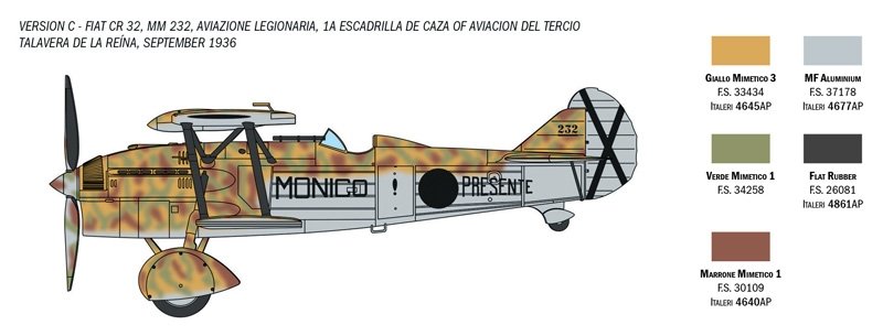 Italeri 1438 CR.32 Freccia 1/72 – image 4