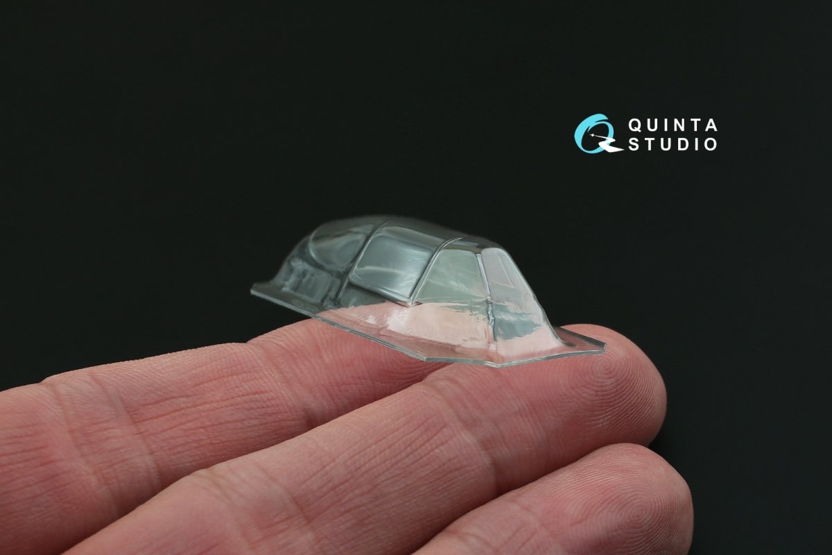 Quinta Studio QC48020 Verrière transparente thermoformée de correction pour Yak-1B, 1 pièce (pour maquettes Accurate Miniatures/Zvezda/Eduard), échelle 1/48 – image 7