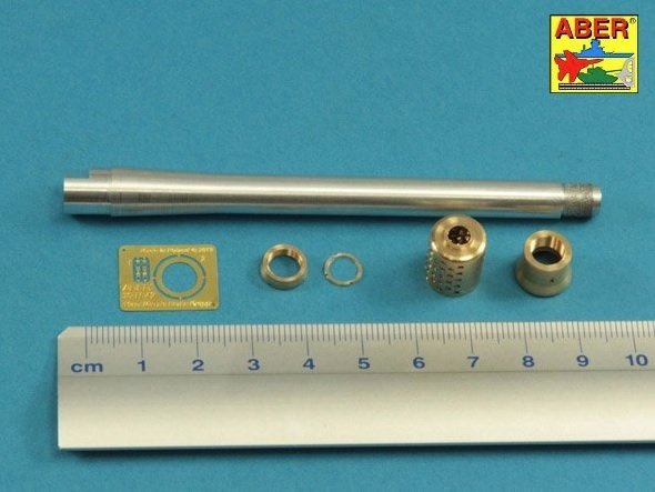 Canon Aber 35L-261 de 150 mm avec frein de bouche pour char allemand E-100 à tourelle Krupp, échelle 1/35 – immagine 4