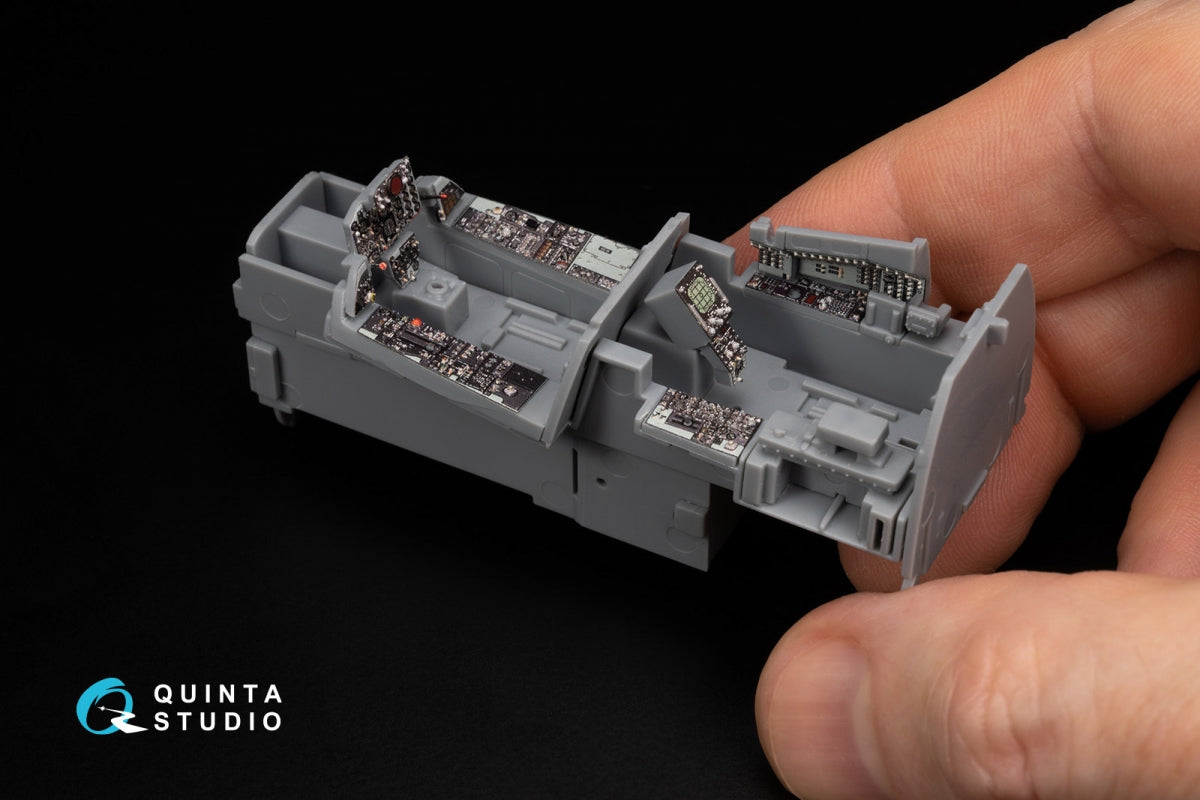 Intérieur imprimé en 3D et coloré sur papier décalcomanie Quinta Studio QDS-48449 F-4G tardif (Zoukei Mura SWS) (Petite version) 1/48 – image 9