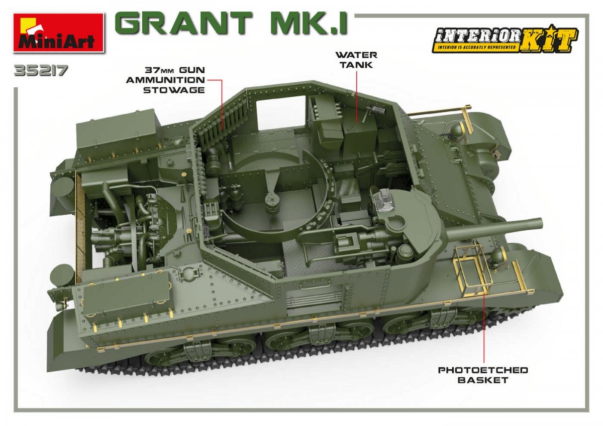 MiniArt 35217 Grant Mk.I avec intérieur 1/35 – image 7