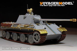 Plan de conception de base du prototype de Panther II allemand de la Seconde Guerre mondiale, modèle Voyager PE35870, pour AMUSING HOBBY, échelle 1/35 – imagen 8