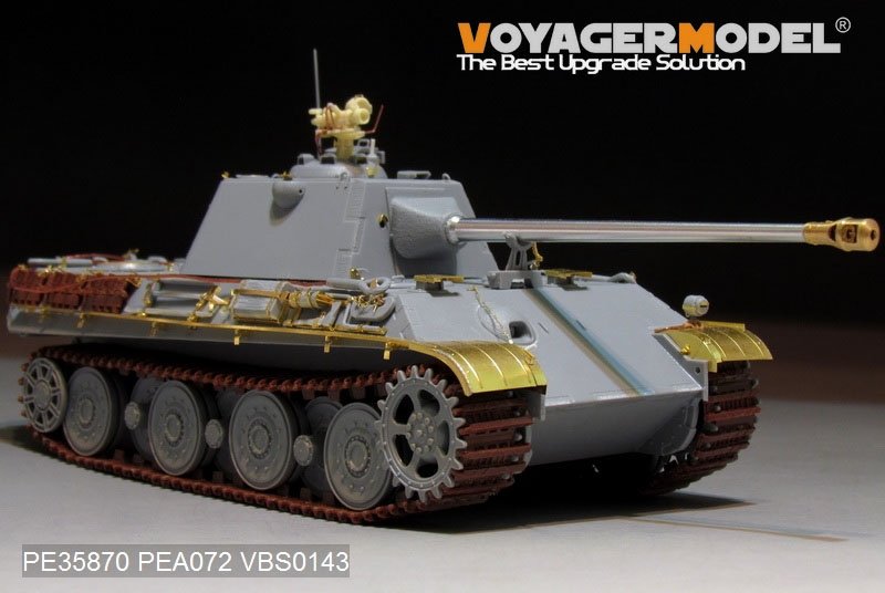 Plan de conception de base du prototype de Panther II allemand de la Seconde Guerre mondiale, modèle Voyager PE35870, pour AMUSING HOBBY, échelle 1/35 – imagen 8