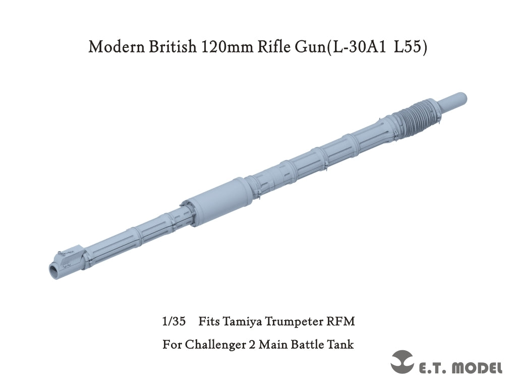 Maquette ET P35-346 Canon de 120 mm pour char de combat principal britannique Challenger 2 (L-30A1 L55) à l&amp;#39;échelle 1/35