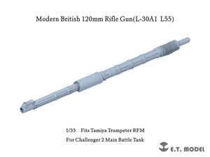 Maquette ET P35-346 Canon de 120 mm pour char de combat principal britannique Challenger 2 (L-30A1 L55) à l&amp;#39;échelle 1/35