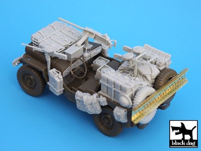 Jeep SAS britannique Black Dog T35014 Africa pour Tamiya/Italeri au 1/35 – immagine 4