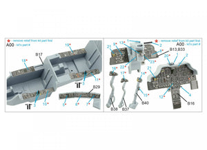 Intérieur imprimé en 3D et coloré sur papier décalcomanie Quinta Studio QDS-35090 AH-64A (Academy) (Petite version) 1/35 – Bild 2