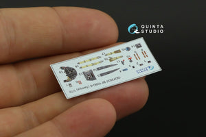 Intérieur imprimé en 3D et coloré sur papier décalcomanie Quinta Studio QD72037 Bf 109 G-6 (Tamiya) 1/72  – image 3