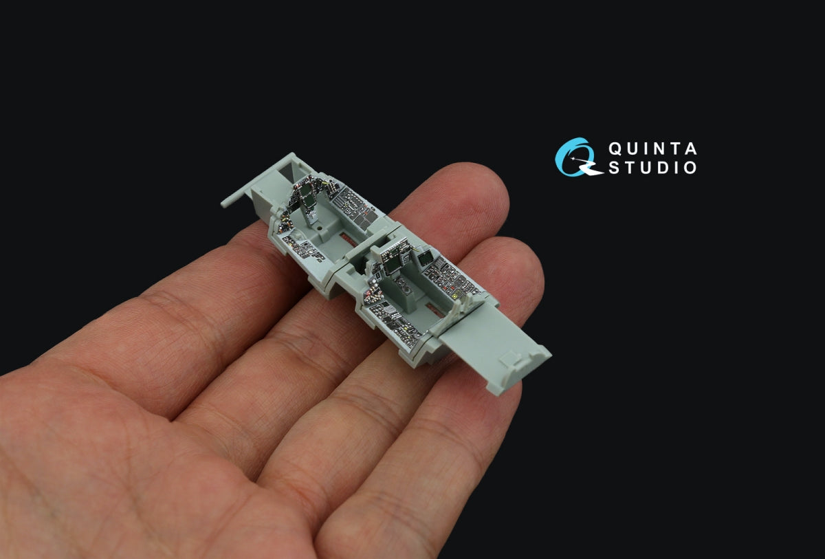Intérieur imprimé en 3D et coloré pour le F-14B (Quinta Studio QD72085) sur papier décalcomanie (Academy) à l&amp;#39;échelle 1/72 – image 9