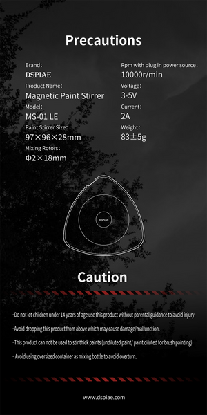 Agitateur magnétique portable DSPIAE MS-01LE  – image 9