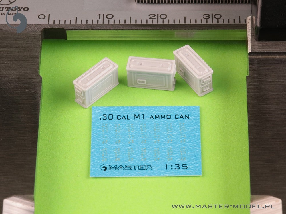 Boîtes de munitions Master GM-35-091 M1 pour fusil Browning M1919 calibre .30 (7,62 mm) (6 pièces) - FERMÉES 1/35 – Bild 3