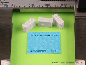 Boîtes de munitions Master GM-35-091 M1 pour fusil Browning M1919 calibre .30 (7,62 mm) (6 pièces) - FERMÉES 1/35 – Bild 3