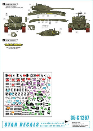 Star Decals 35-C1267 USMC M26 et M26A1 Pershing 1/35 – image 2