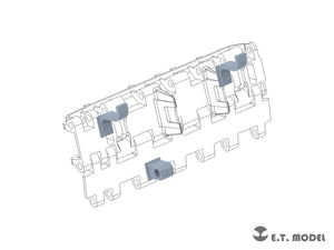 Supports de chenilles de rechange ET Model P35-318 Tiger II/Jagdtiger pour chenilles de version standard (impression 3D) 1/35 – image 2
