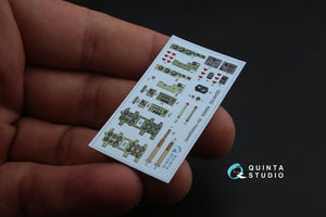 Intérieur imprimé en 3D et coloré sur papier décalcomanie Quinta Studio QD48102 A6M2 (pour kit Hasegawa) 1/48 – image 3