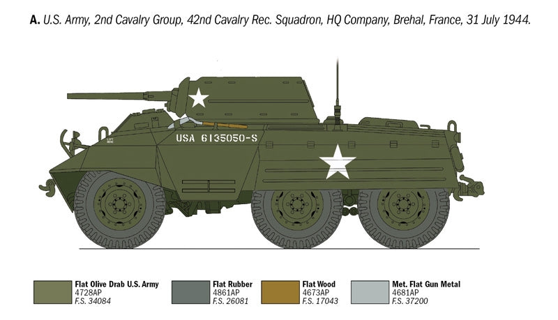 Italeri 6364 M8 Greyhound 1/35  – immagine 5