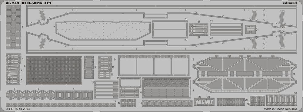 Eduard 36249 BTR-50PK APC TRUMPETER 1/35