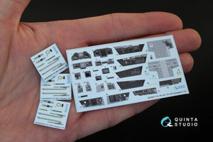 Intérieur imprimé en 3D et coloré sur papier décalcomanie pour F/A-18F tardif / EA-18G (fourni par Quinta Studio QD48051, pour maquette Hasegawa) au 1/48  – immagine 2