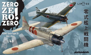Eduard 11158 ZERO ZERO ZERO ! COMBO DOUBLE A6M2 Zero Type 21 - Édition limitée 1/48